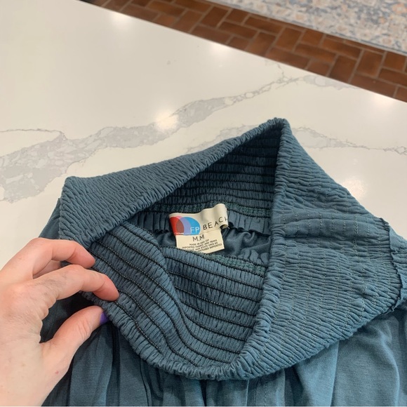 Free people morning side set. Size medium. Teal - Picture 5 of 7